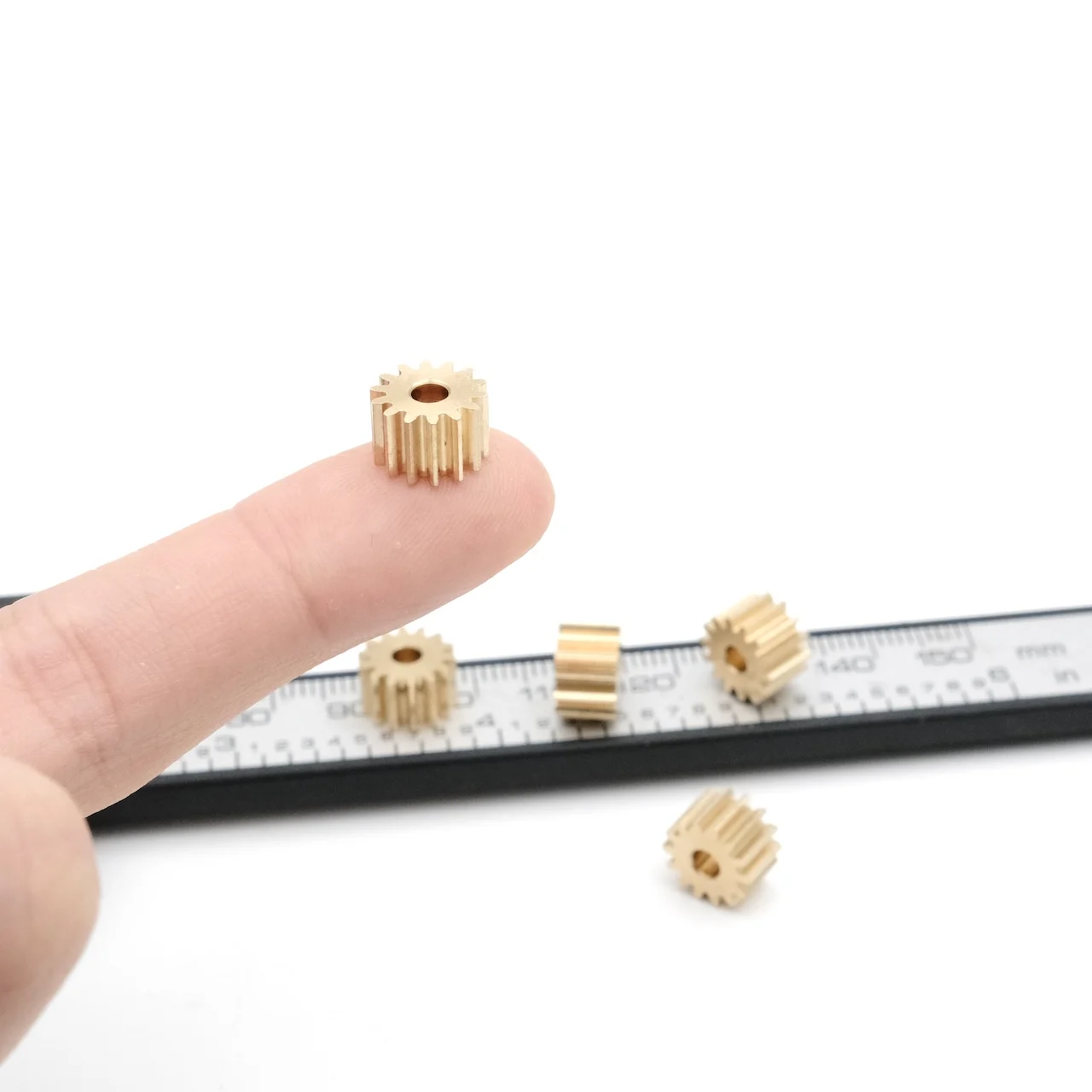 1.5-4MM Robot Joints Brass Accessories M0.5 for RC Model Aircraft Camera Spur Gear 11/12/13/14/15 Teeth Wheel