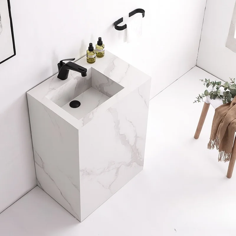 Large Stone Base Basin Sink Basin Floor-Standing Basin Villa Courtyard Marble Sink