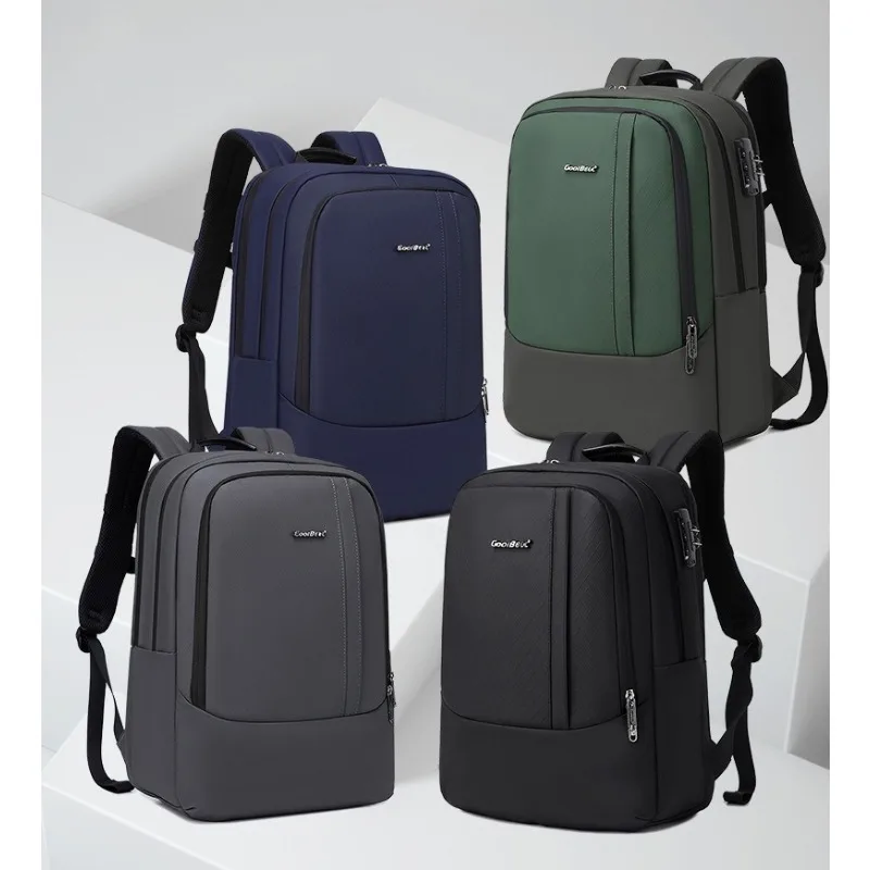 Zaino da uomo Borsa per computer da uomo alla moda Zaini da viaggio di grandi dimensioni di design Laptop da 15,6 pollici per borsa da studente maschio Sport