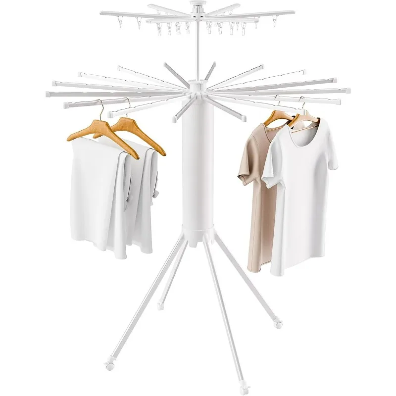 

Four-Legged Clothes Drying Rack, Foldable and Portable Drying Rack, Suitable for Indoor, Outdoor, Poolside, Camping, Made