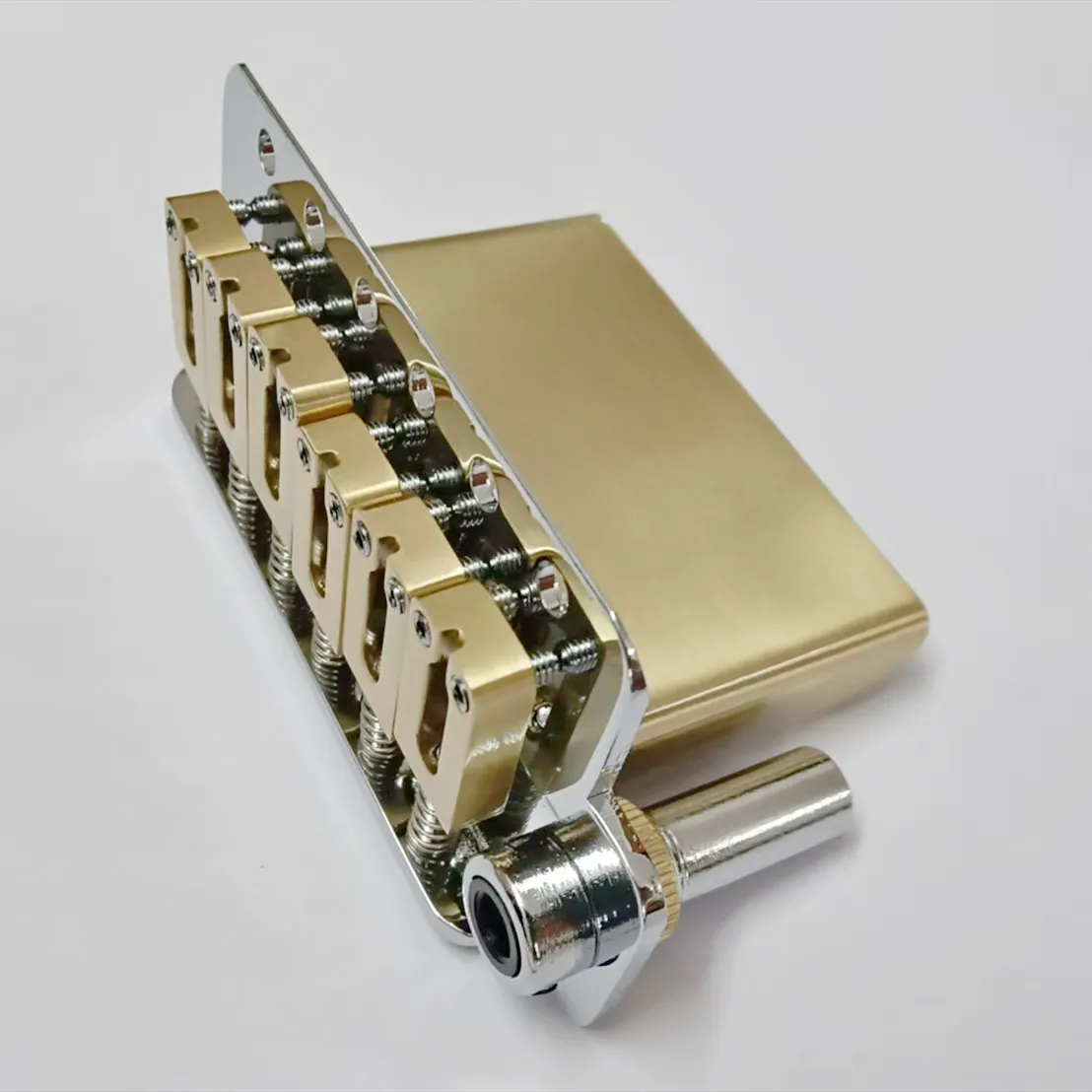 Brass Saddles Brass Block Tremolo 6-Point Bridge 52.5mm Spacing Tremolo HRC58
