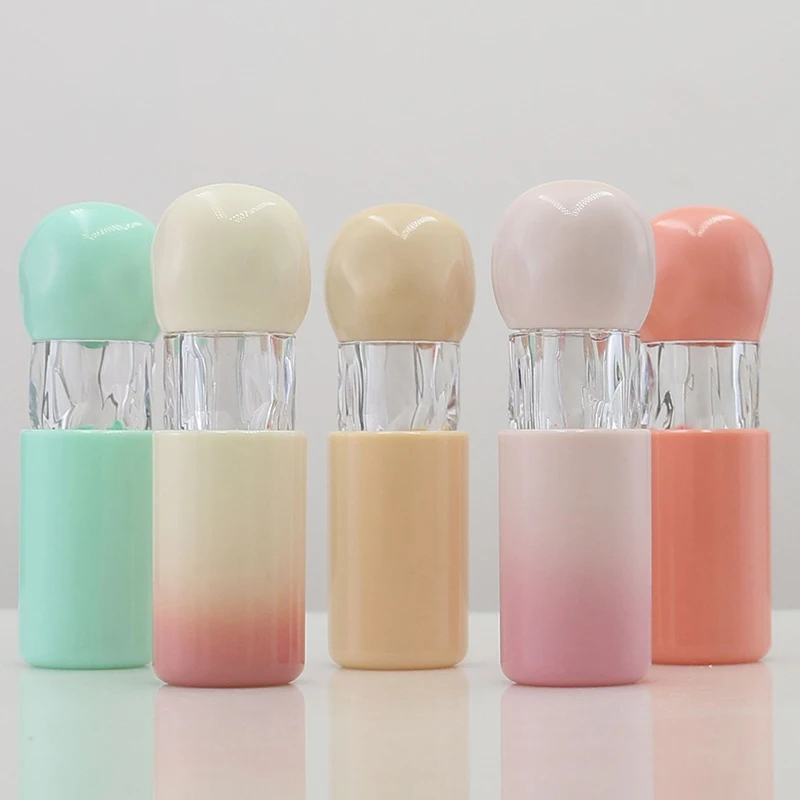 1PC Gradient Pink Empty Lipstick Gloss Tube Plastic Refillable Bottle Liquid Container Bottle Lipstick Lipgloss Sample Bottle