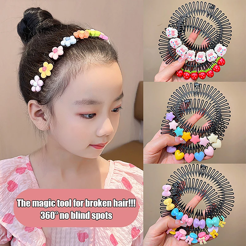 Broken Bangs Hair Artifact Invisible Hairpin Back Head Headband Seamless Hair Comb Insert Lazy Styling Tool Cute Sweet Headdress