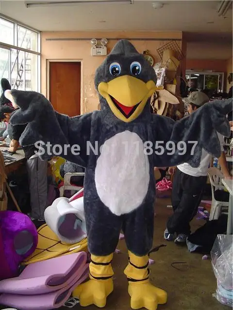 

HOT SALE Popular new style adult black bird Halloween animal Mascot Costume Fancy Dress Animal mascot costume free shipping