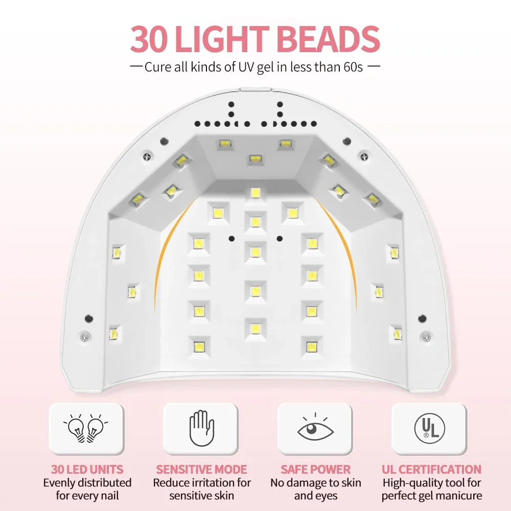 مصباح أظافر Sunone LED لجل طلاء الأظافر سريع الجفاف، مجفف أظافر يعمل بمنفذ USB مع إضاءة