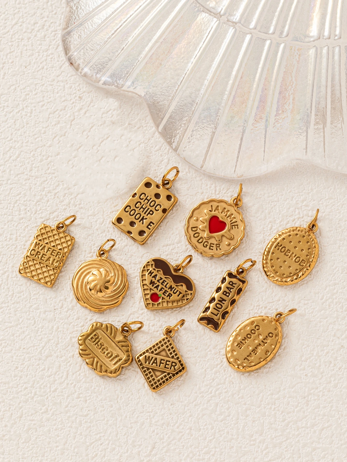 316 Edelstahl Wasserdicht Farbbeständig Modische Hochwertige DIY-Anhänger für Schmuck, geeignet für Marmelade, Schokolade, Kekse – Detail 2