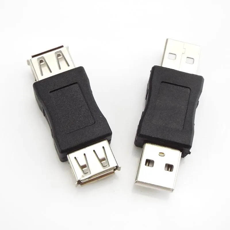 USB 2.0 Type A Female To Female Coupler Adapter USB Connector Male To Male Extender Cable Mini Changer Converter For PC Laptop