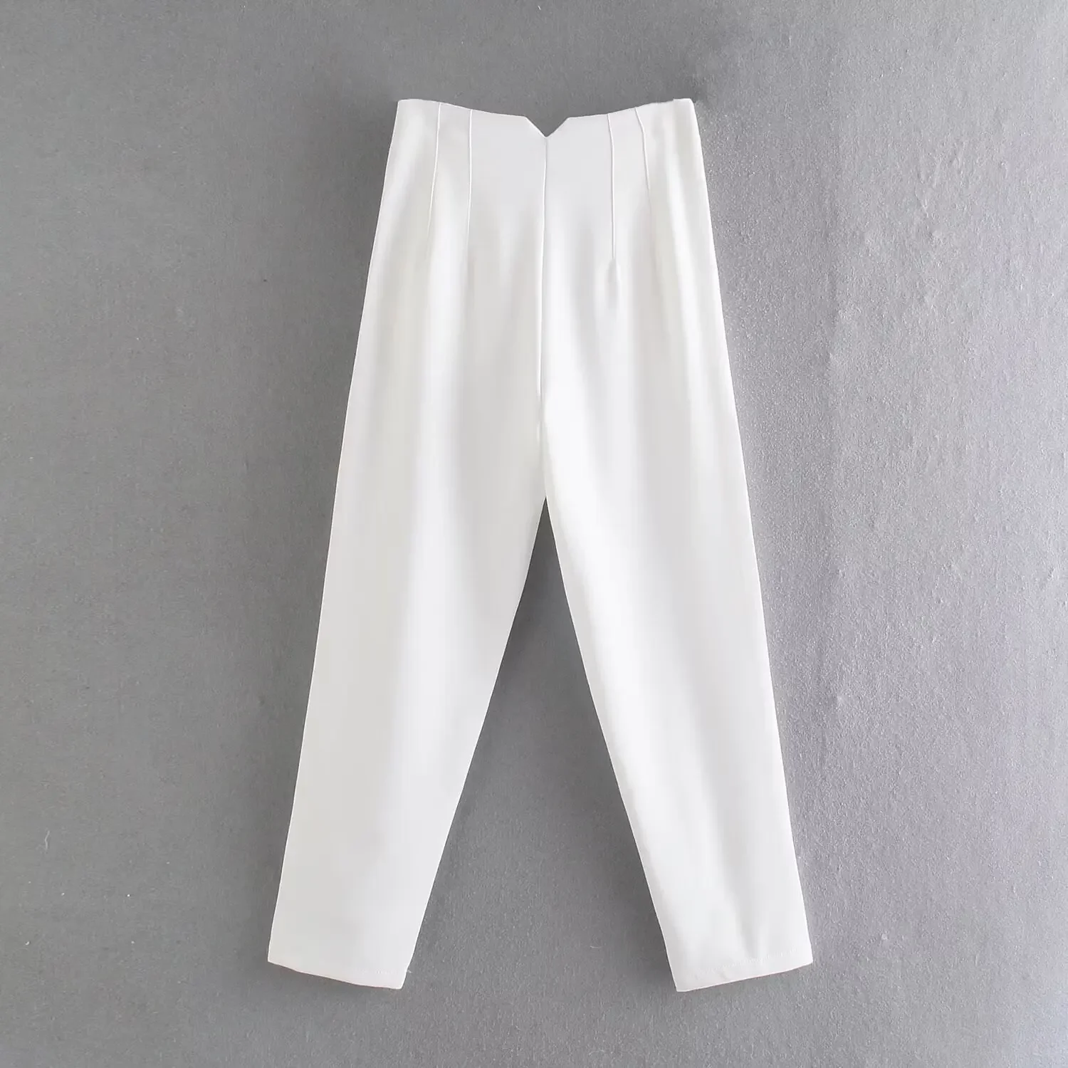 Pantaloni formali da donna pantaloni a vita alta pieghettati per donna pantaloni corti bianchi Casual pantaloni donna Blackpink