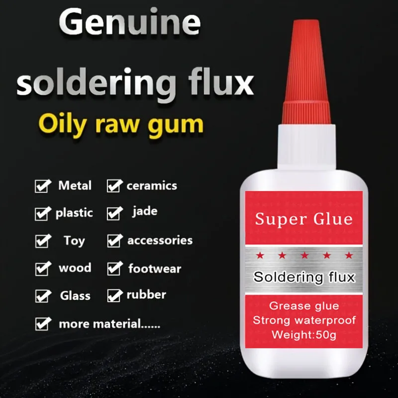 2/5 Stuks Vette Lassen Lijm 50G/1Pc Super Lijm Lijm Multifunctionele Huishoudelijke Heldere Sterke Lijm voor Keramisch Leer Rubber