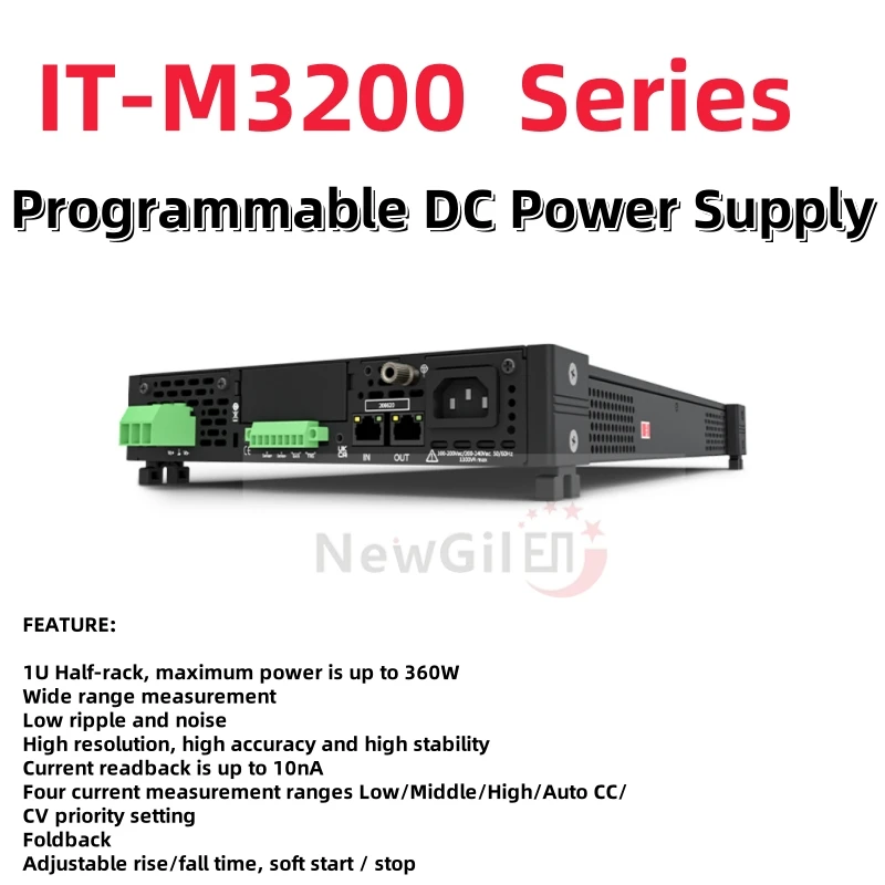 ITECH IT-M3223 IT-M3233 IT-M3243 IT-M3253 IT-M3263 IT-M3273 مصدر طاقة تيار مستمر عالي الدقة قابل للبرمجة