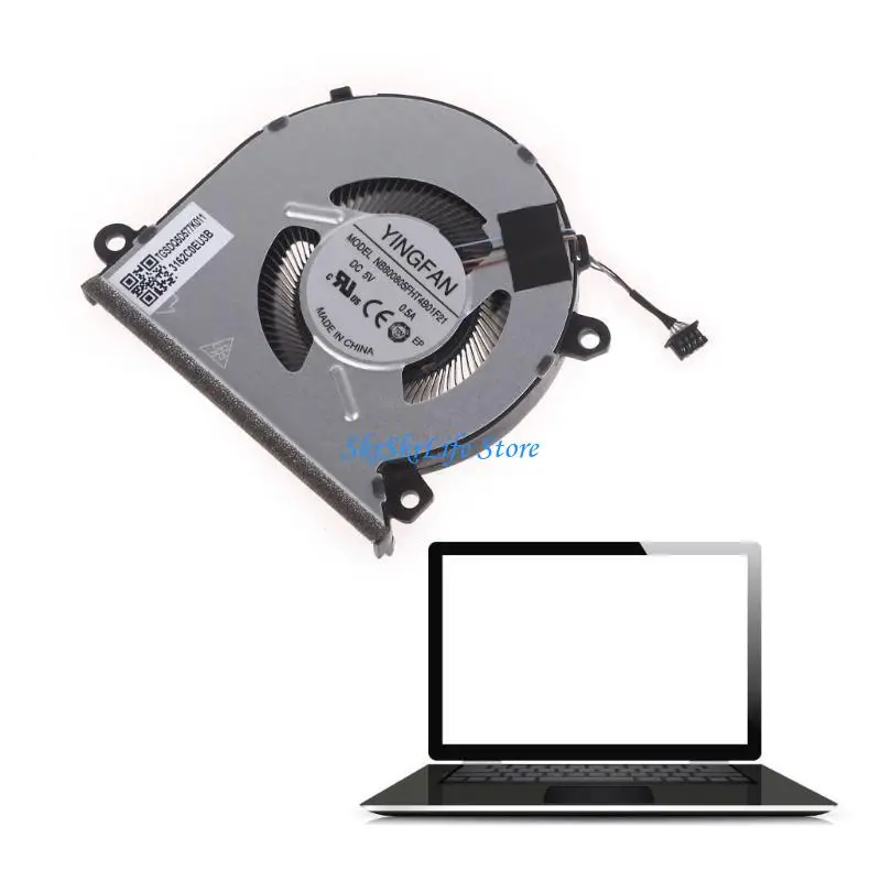E65E 1PC مروحة تبريد وحدة المعالجة المركزية لـ Thunderobot TR 911AIR 911 AIR BOOTIATIAR DC5V 0.5A 4PIN 4WIRE LAPTOP