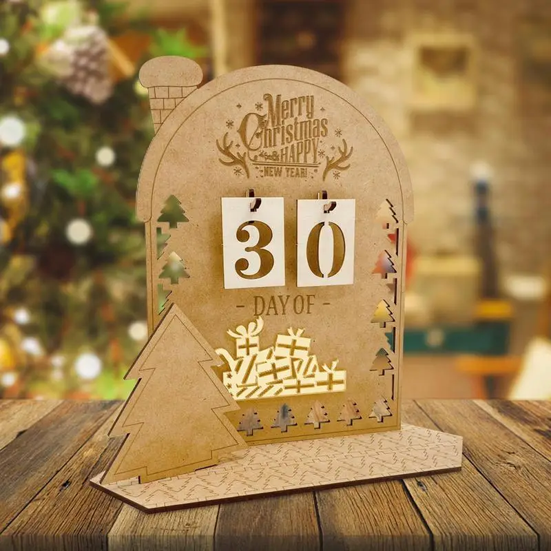 Kerst Houten Adventskalender Onafgemaakte Huisvormige Aftelkalender Adventskalender Diy Kit Klaar Om Te Versieren Voor Geschenken