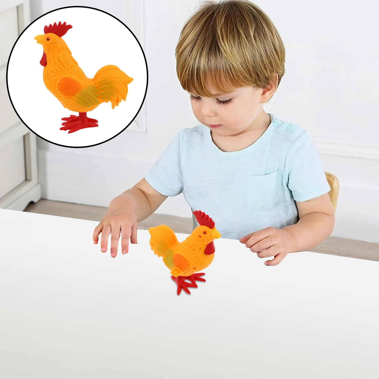 4 pçs relógio estatuetas animais brinquedos pequenos animais plástico acabar criança