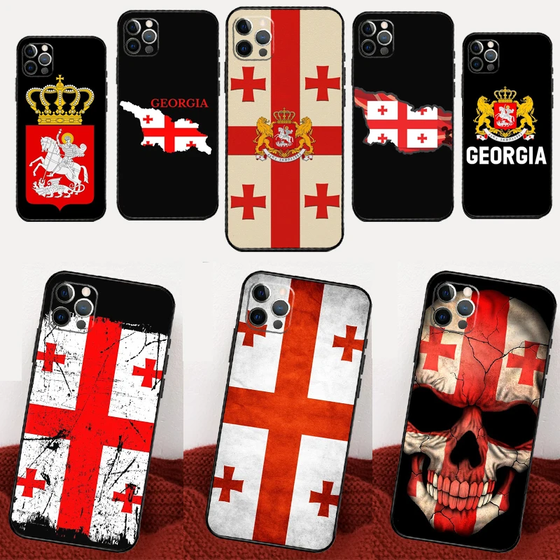 Georgia Flag For Samsung Galaxy A15 A35 A55 A32 A12 A22 A52 A06 A54 A34 A14 A56 A36 A26 A16 A13 A53 Case