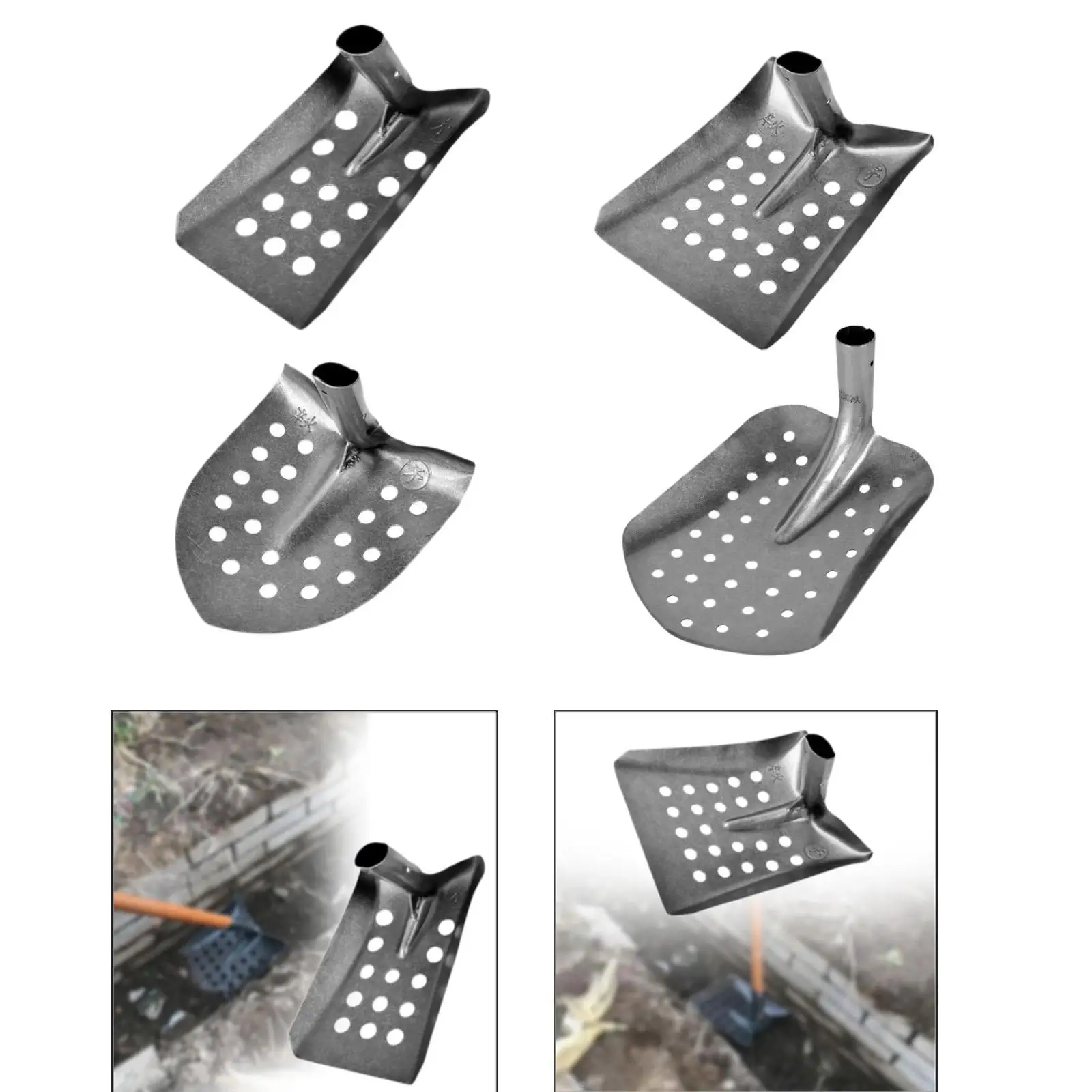 

Metal Sifting Spade Sewer Cleaner High Carbon Steel Sand Digger Scoop Mud Spade