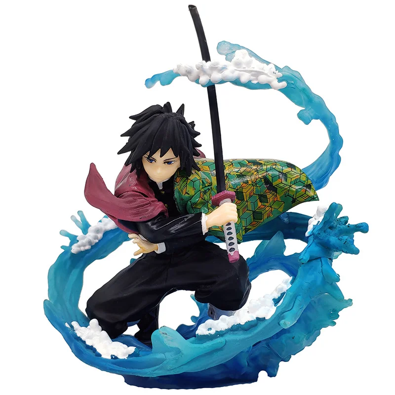 Anime Figure Demon Slayer 17CM Tomioka Giyuu Water Breathing Action Figures PVC Model Toys Kimetsu No Yaiba Gift For Kids