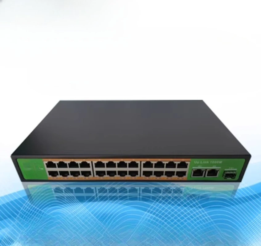 24 Ports Gigabit Switch 1000mbps PoE Switch Smart 48v PoE Network Power Over Ethernet Network Switch