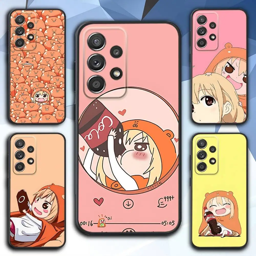 

U-Umaru Cute D-DomaS Phone Case For Samsung S 25,24,23,22,30,21,10,9,Ultra,Plus,Lite,FE,4,5 G Soft Black Case