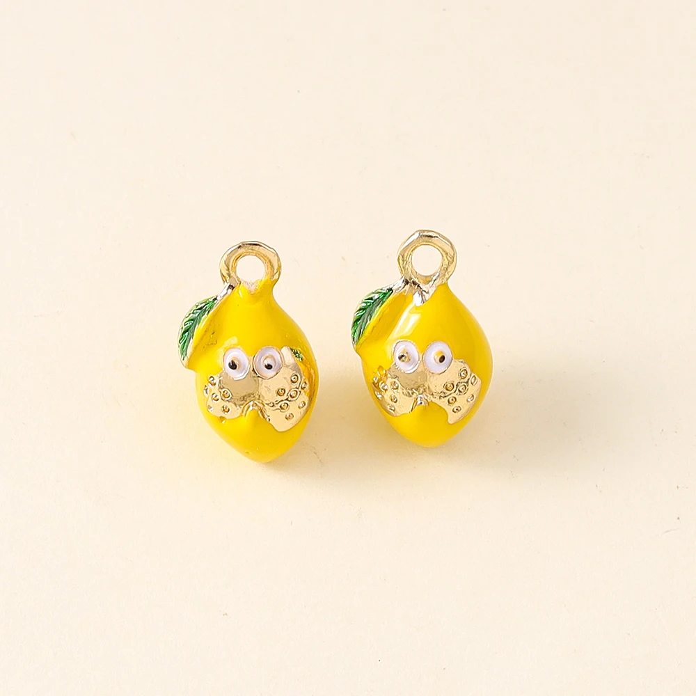 5pcs Cute Fruit Charms for DIY Jewelry Making
