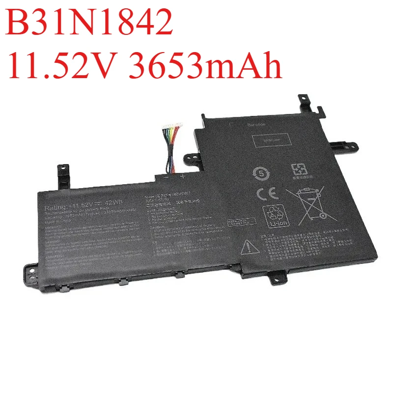 B31N1842 11.52V 3653mAh Laptop Battery for ASUS S531FA V531FL X531FA S531FL V5050E S5500F V5100E M5100U FL8800I M5100U S531F