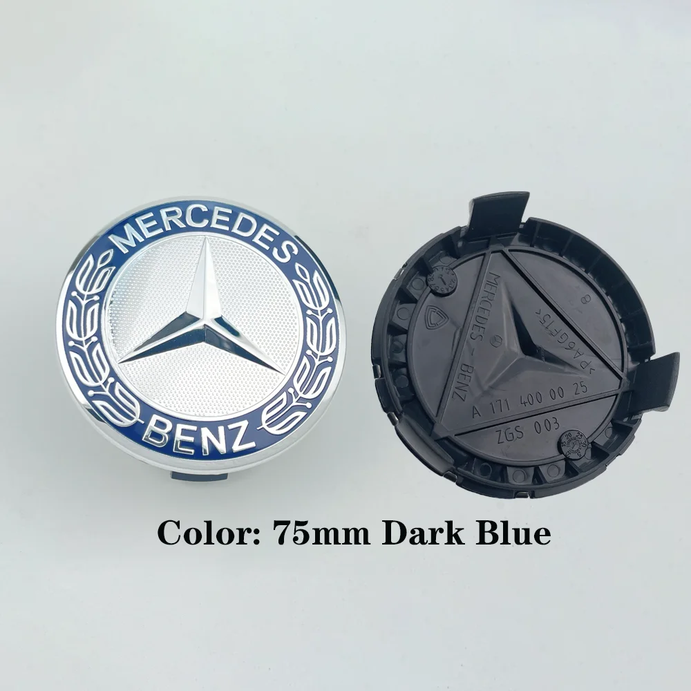 4pcs 75mm Wheel Hub Cap Emblem Replacement For Mercedes Benz AMG C180 C200 E260 E300 ML350 W230 W204 W205 W210 W211 A1714000025 view 5