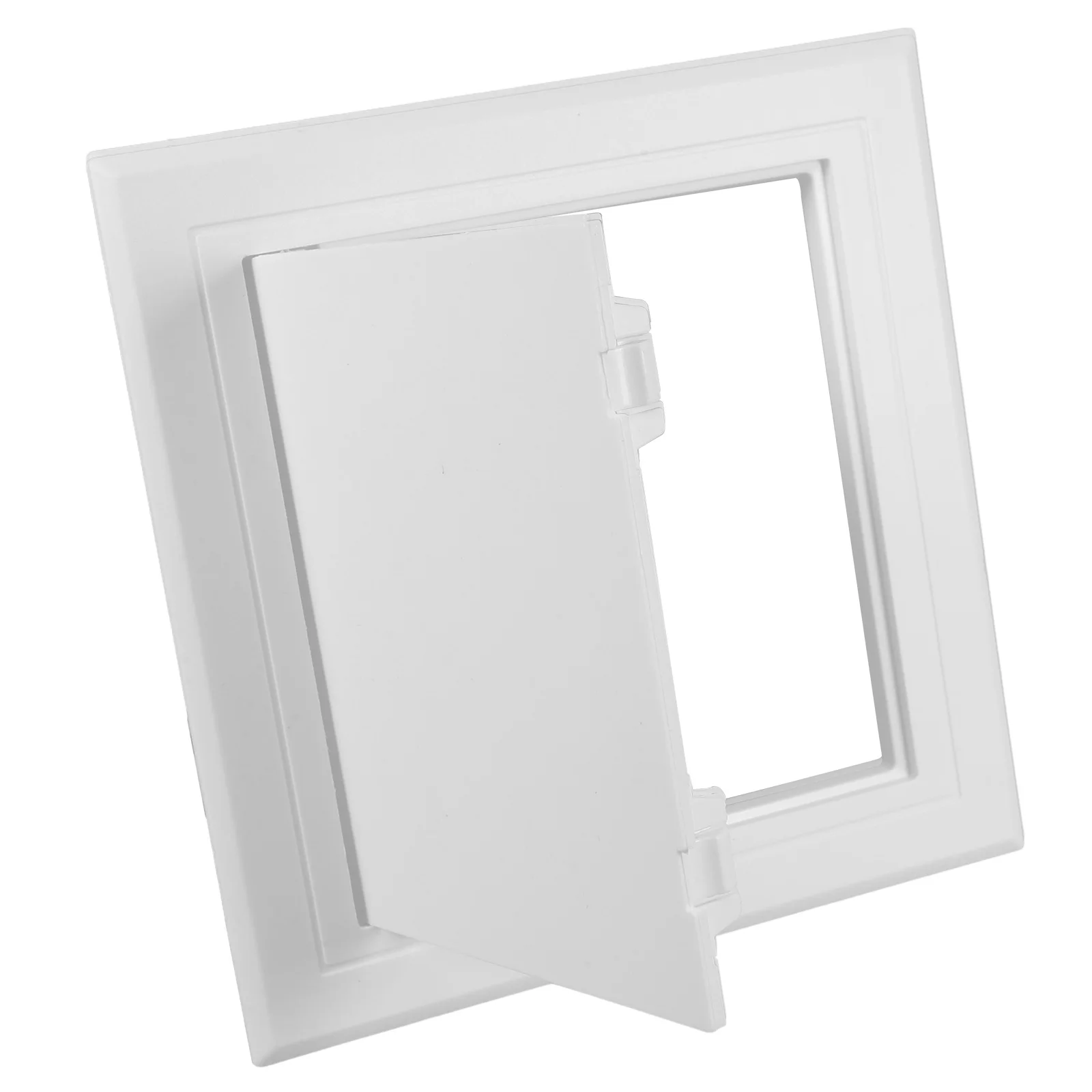 

Plastic Bathroom Access Panel Durable Cover for Drywall Hole White Easy Installation Moisture Resistant Plumbing Wall Ceiling