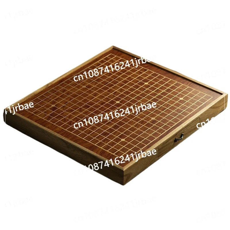 

Natural agate jade chess pieces solid wood drawers children's beginner go board set