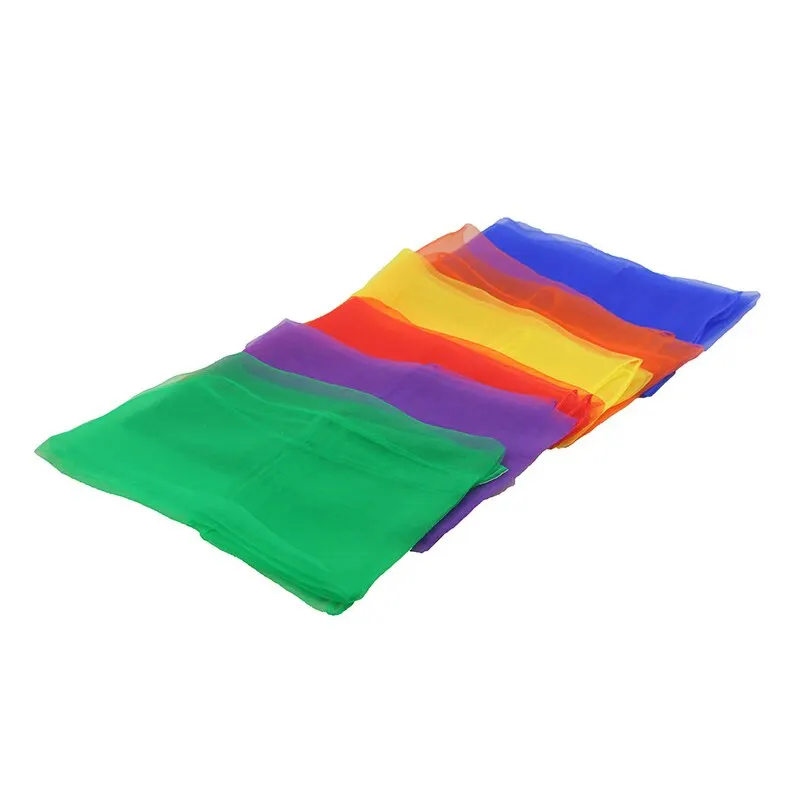 6 Colors Practical Gymnastics Scarves For Outdoor Game Toys Dancing And Juggling Towels Candy Colored Gym Towel Dance Gauze