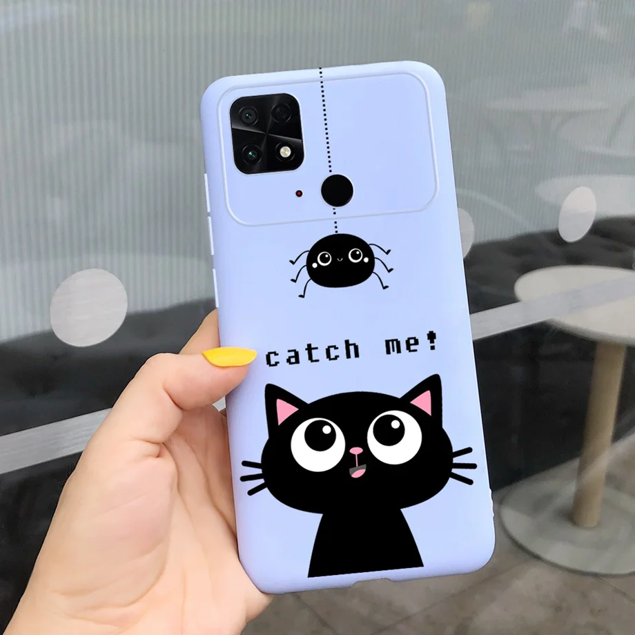 Cool Cartoon Back Cover For Xiaomi Poco C40 Fundas Child Cases For Poco C40 PocoC40 Matte Slim Animals Soft Bumper TPU Coque
