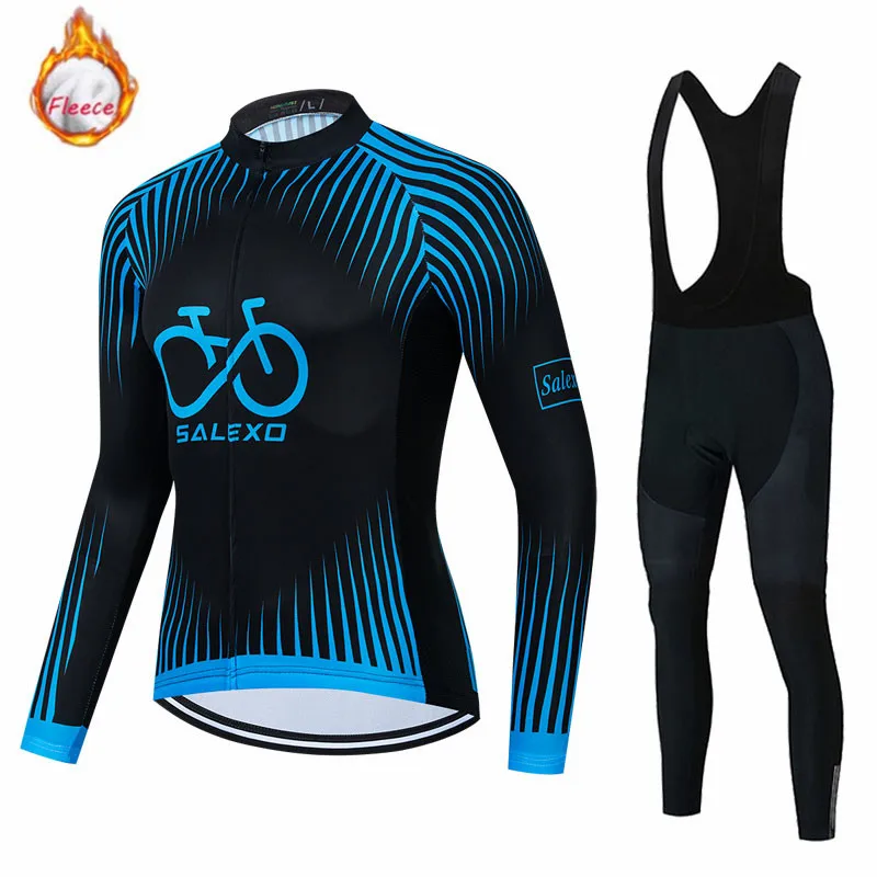 

2026 НОВЫЙ зимний комплект велосипедного трикотажа, мужские теплые нагрудники, термофлисовая одежда для велосипеда, рубашка для шоссейного велосипеда, униформа MTB, Ropa Ciclismo