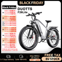 Electric Bike DUOTTS F26 Lite 500W 48V18AH 26 Inch Fat shoot Adult Hill Off Road Full Suspension MTB Electric Bike
