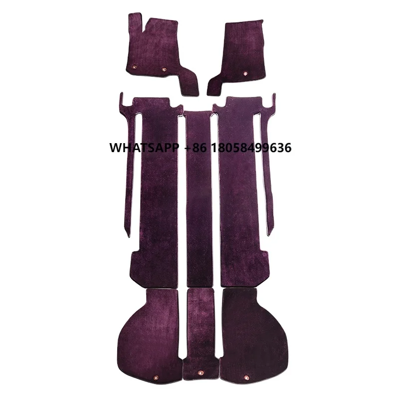 

High Quality Custom Full Set 7 Seats Car Mats Cashmere Luxury Plush Auto Pad for Alphard Vellfire Sienna