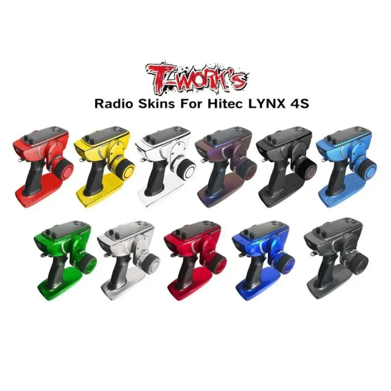 

Original T Works TS-052M Mirror Chrome Radio Skin Sticker (For Hitec LYNX 4S ) 4colors Rc Tool