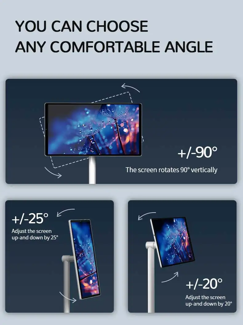 TV portátil inteligente compacta de 27 polegadas com portas WiFi e USB para viagens e espaços pequenos