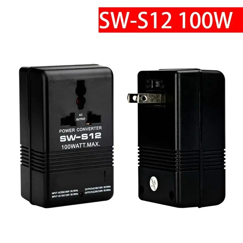 AA94-100W Step-Up Or Down Voltage Converter Transformedual Voltage Transformer Power Converter, Durable