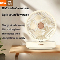 Xiami Youpin Portable USB Rechargeable Air Circulator Fan Foldable Wall Mountable 4000mah Oscillating Fan For Home Cooling Fan