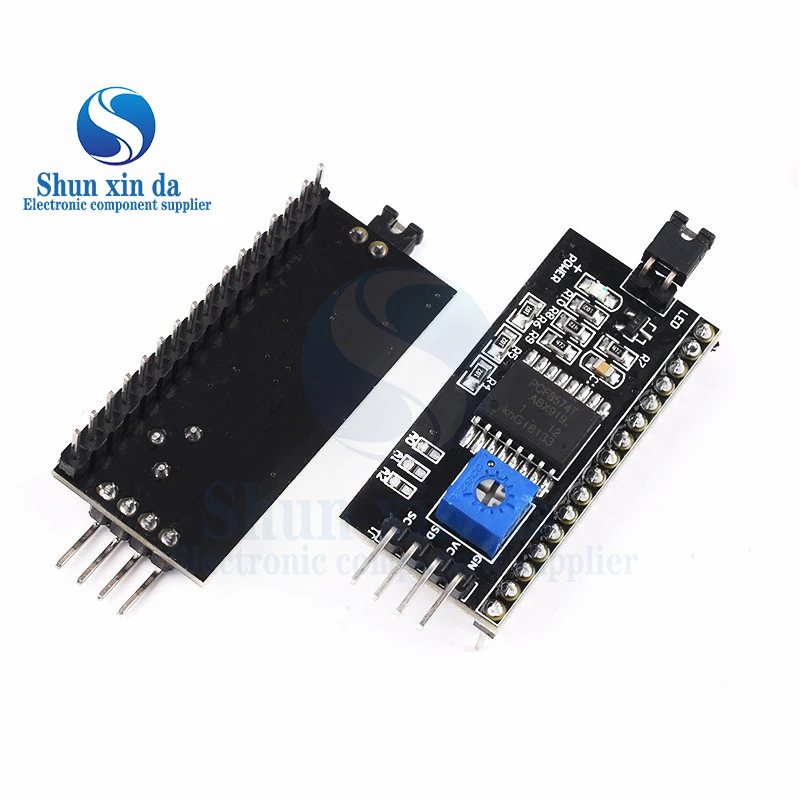 LCD1602 1602 Modulo LCD Blu/Giallo Verde Schermo 16x2 Caratteri Display LCD PCF8574T PCF8574 IIC I2C Interfaccia 5V per arduino