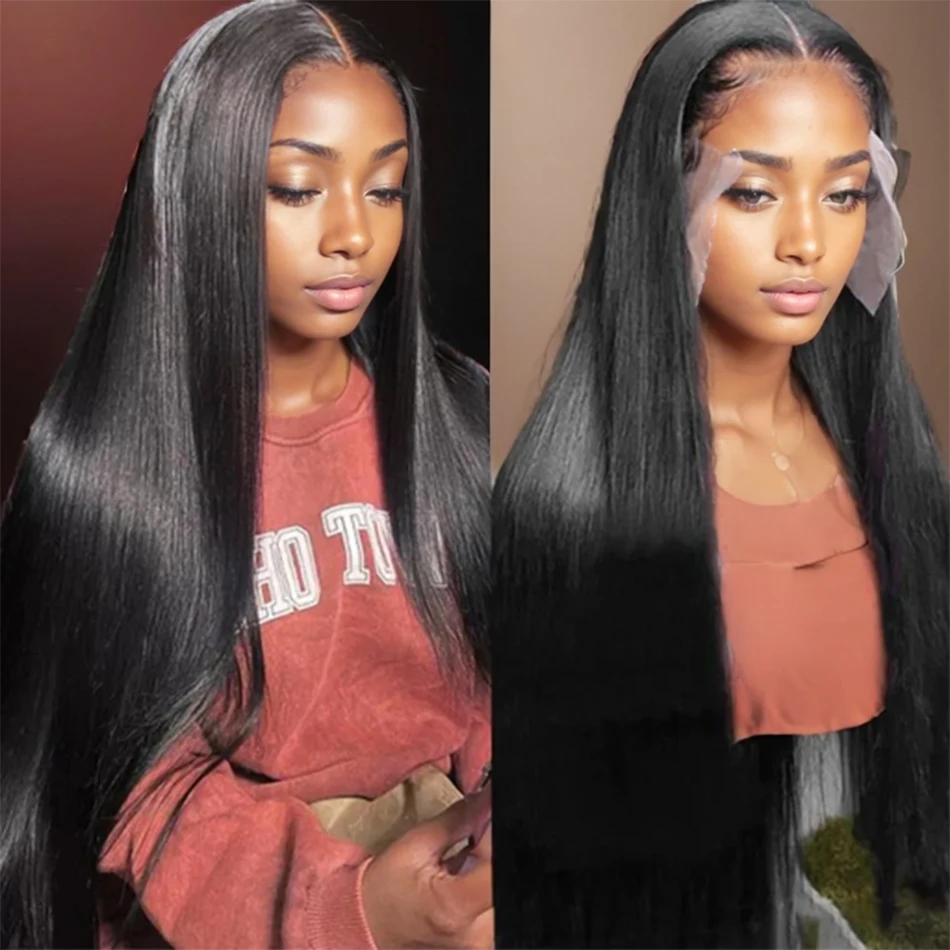 Straight Lace Front Wig Full Lace Human Hair Wigs For Women Human Hair 38 Inch 13x4 Bone Straight Human Hair Hd Lace Frontal Wig