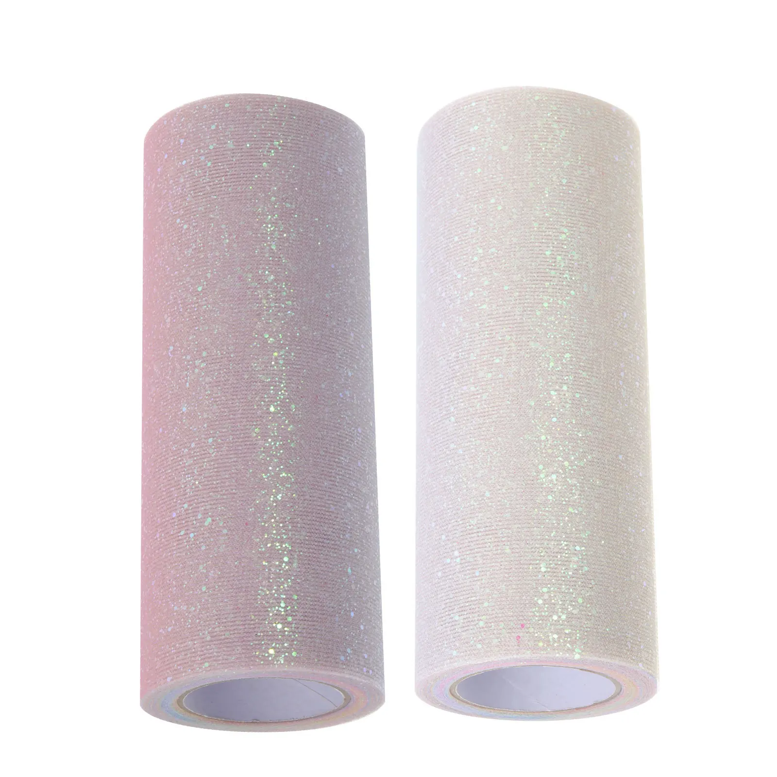 

1 Roll Gradient Color Fabric Roll Glittery Two-Sided Mesh Ribbon For Gift Wrapping Diy Crafts Wedding Party Decor Tulle Ribbon
