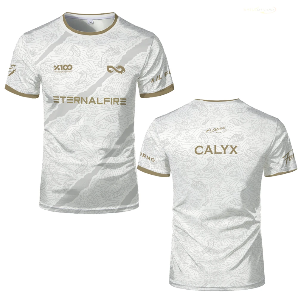 فريق الرياضات الإلكترونية النار الأبدي 2025 زي جديد جيرسي CS2 برو الدوري نادي تنفس التدريب تي شيرت للجنسين المشجعين مخصص س الرقبة تيز #4