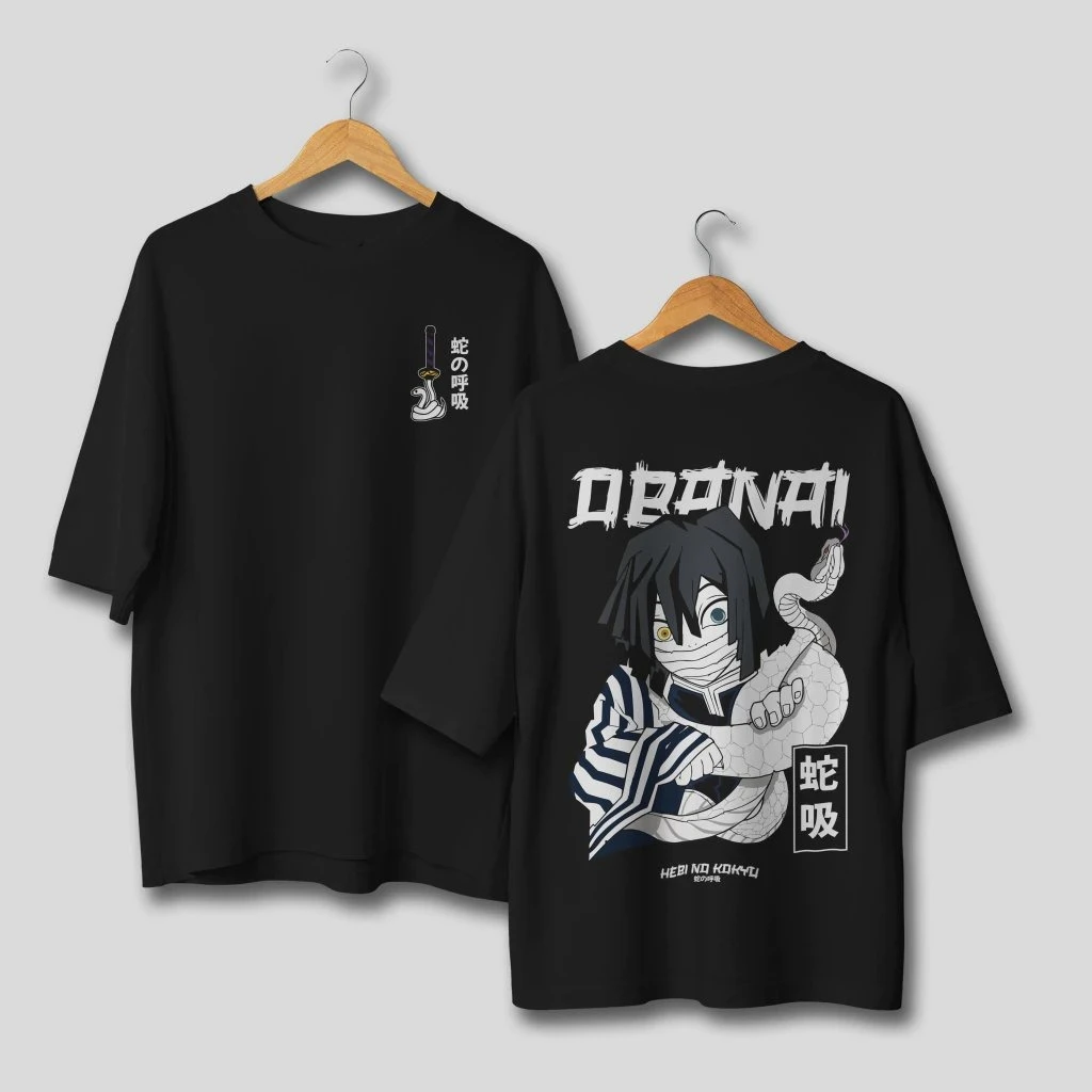 Demon Slayer Snake Hashira Iguro Obanai T Shirt Men Women Cotton Anime Graphic Tee Summer Casual Streetwear Cosplay Fashion Tops