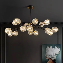 Home Decoration Pendant Lights Luxury Crystal Living room Chandelier Dining Room Pendant Lamp Ceiling Light Indoor Lighting