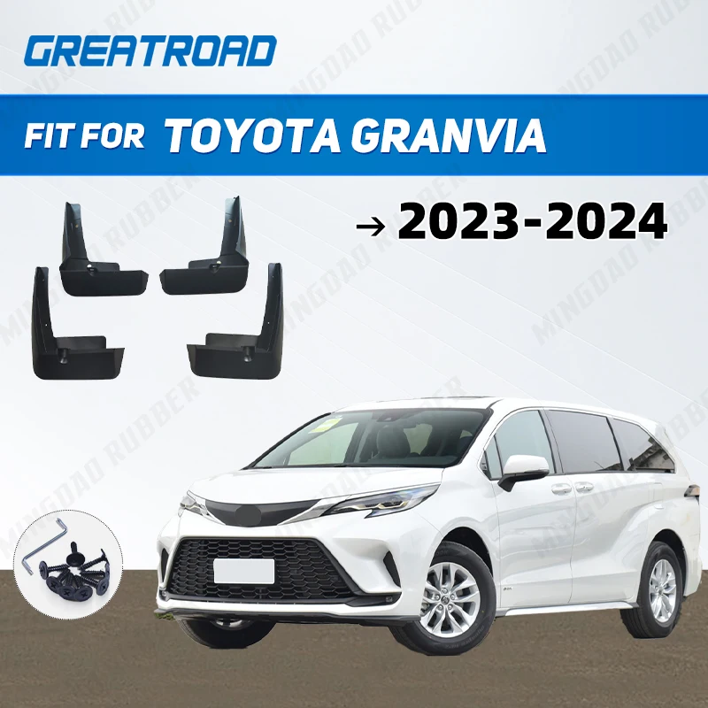 For Toyota granvia 2023-2024 Fender Mudflaps Splash Guards  Mudguards Mud Flaps car Access