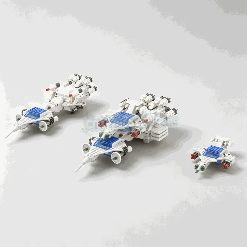 1012PCS Mothership Sci Fi Space Vehicle Model Custom Building Blocks DIY Assembly Creative Toy Display Collection Popular Gift