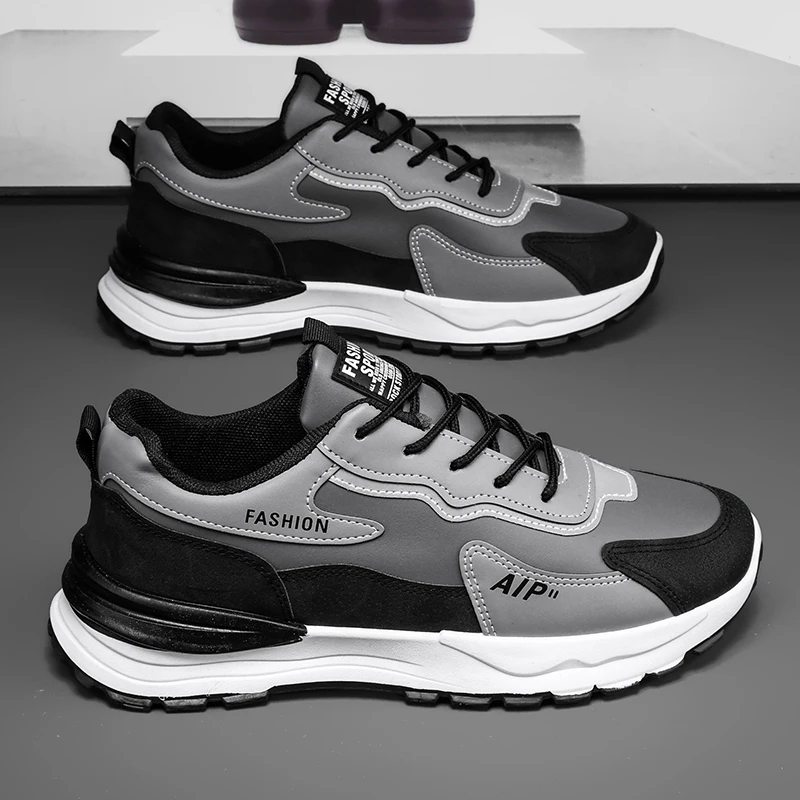 

2025 Модные мужские кроссовки Viral — массивная подошва в гонконгском стиле, увеличивающие рост, дышащие, удобные, для ежедневных поездок на работу