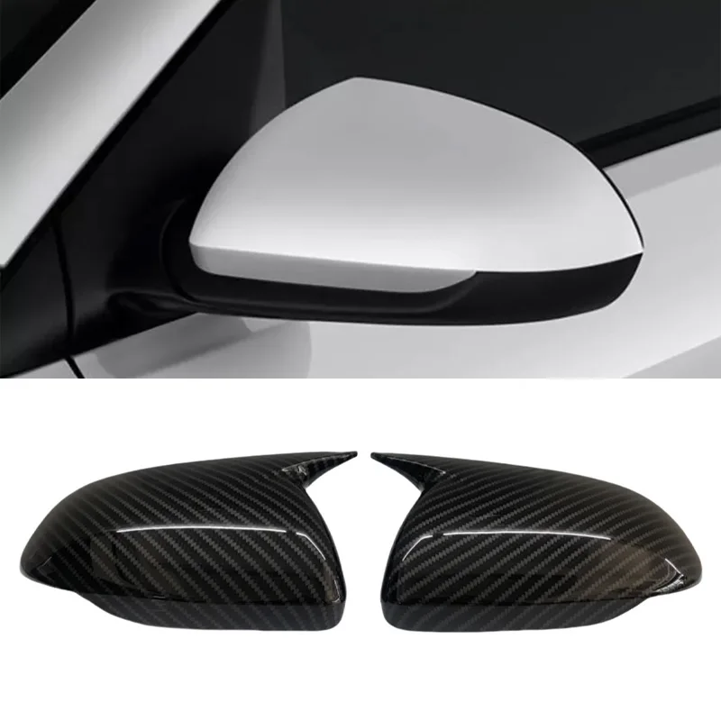 For 18-23 Kia RIO reverse mirror shell, horn shaped rearview mirror cover, adhesive car exterior decoration