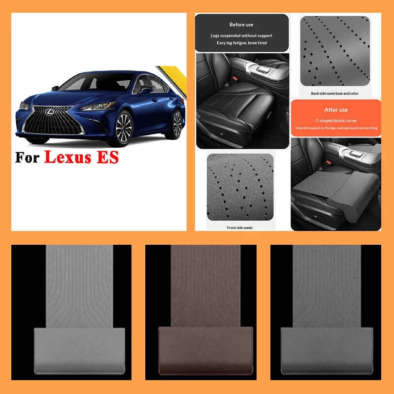 

For Lexus ES ES250 ES300 ES300H ES330 ES350 1989-2025 Car Seat Leg Support Extension Mat support pad Seat extension leg pad