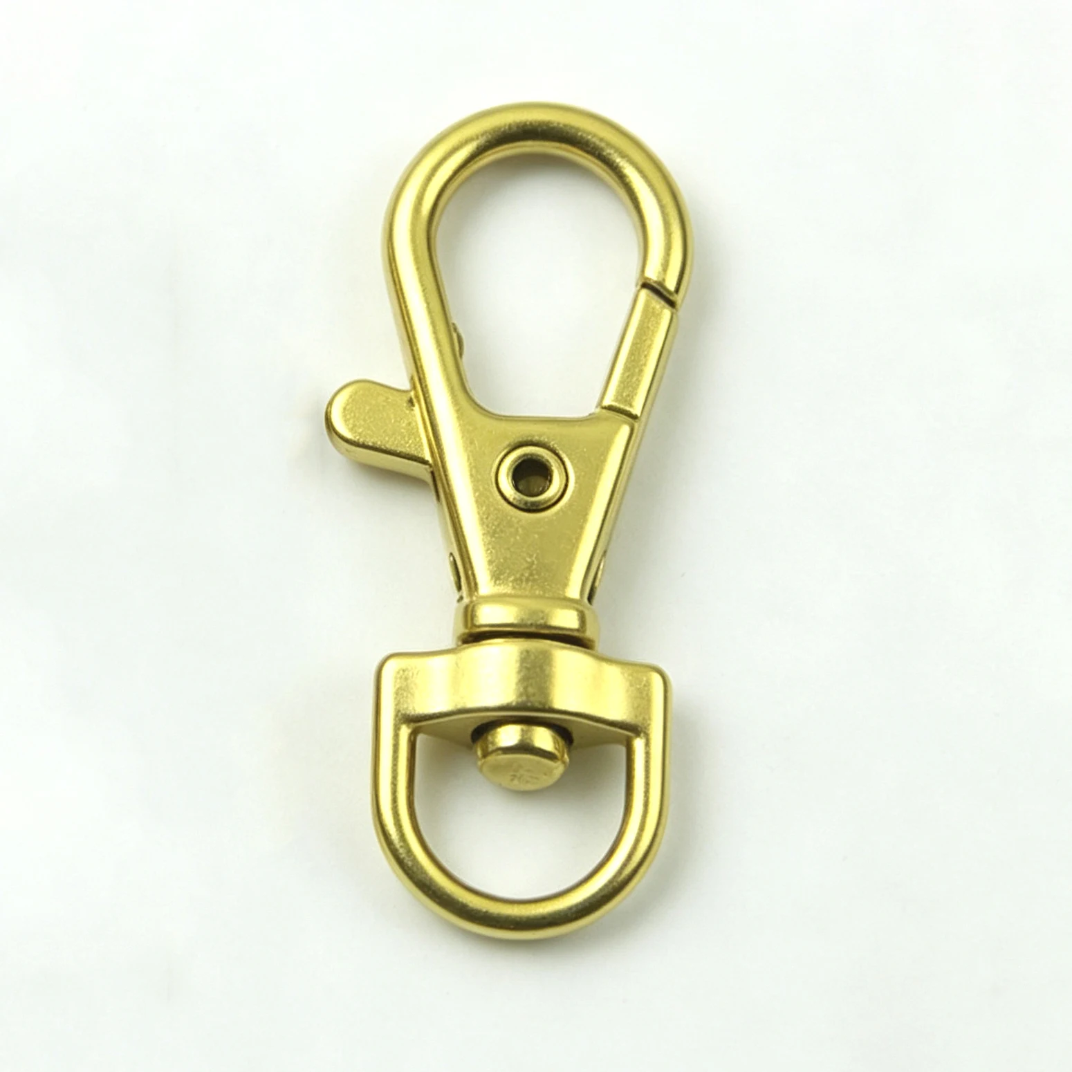 5/10 Stück Metall-Karabinerhaken Drehbarer D-Ring Auslöseclip Hummerverschluss Schnallen Karabiner für Taschenriemen Schlüsselanhänger Zubehör – Detail 12
