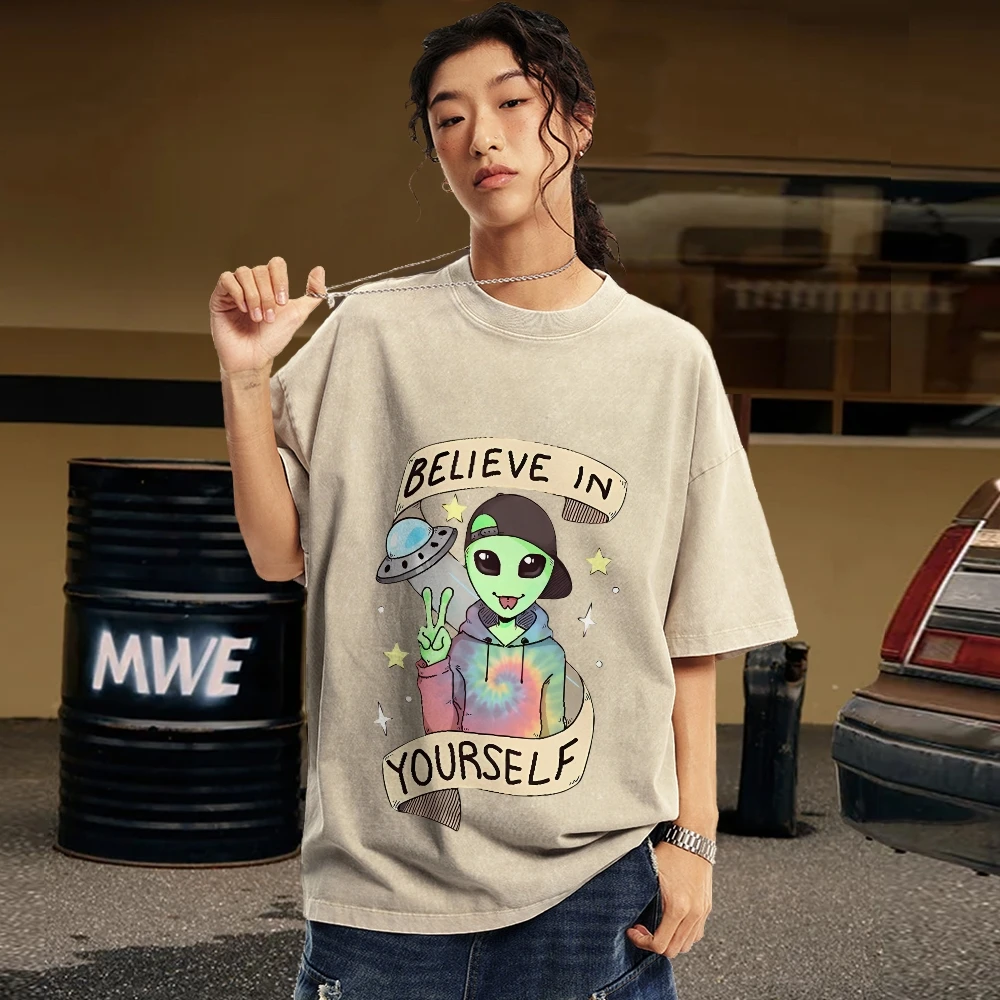 

Believe in Yourself Trendy Vintage Unisex Washed T-shirt,Oversize Vintage T-Shirt,Retro T-Shirt,Washed T-Shirt,Stylish Tee