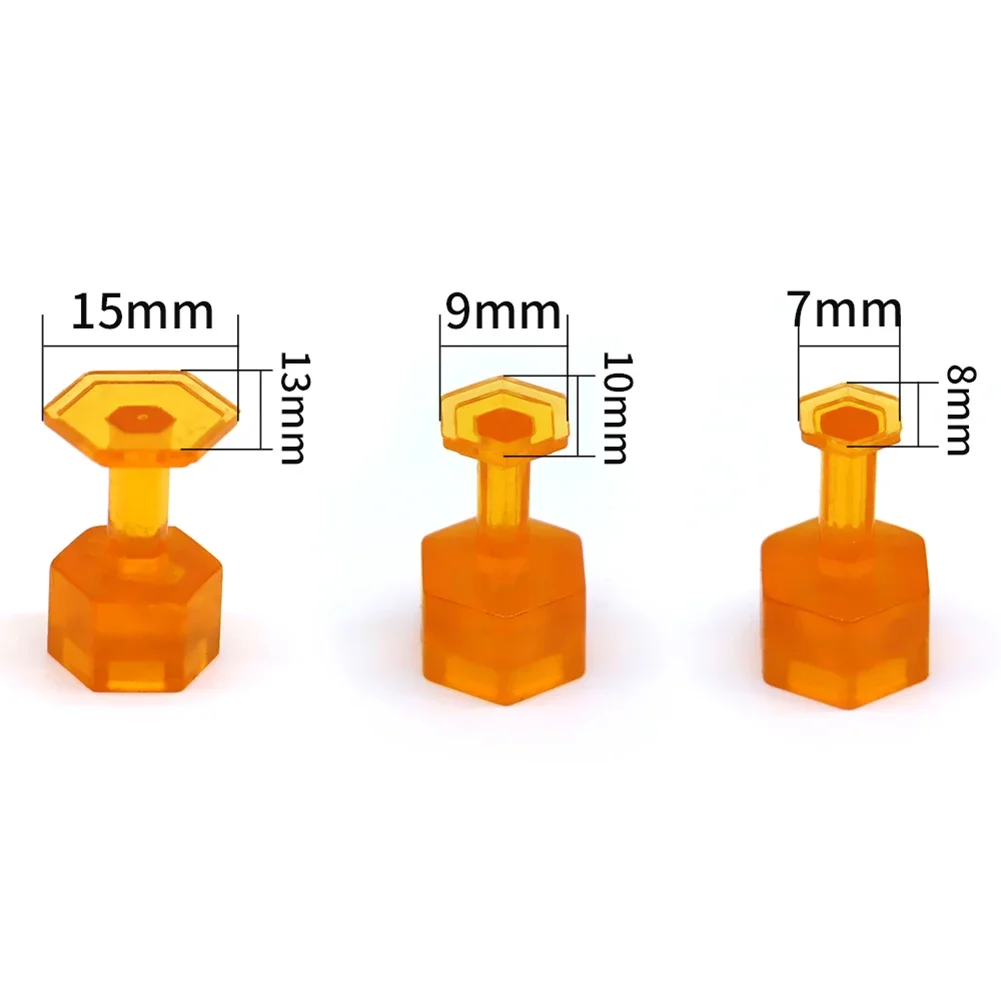 10pcs Glue Tabs- Dent Removal Tool Car Paintless- Dent Repair- Non-marking Repair Square- Hex Leveling Shims- Maintenance Tools-